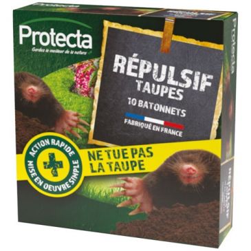Répulsilf taupes - lot de 10 bâtonnets