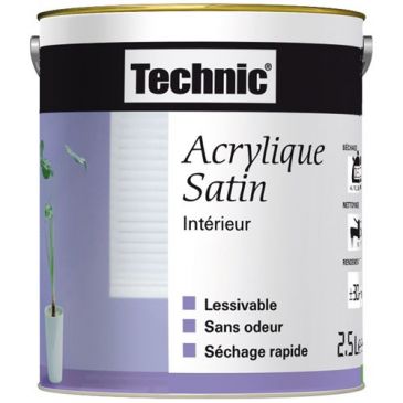Peinture 2,5 L Acrylique Satin - Rose Boudoir