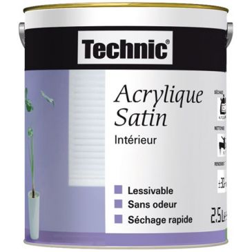 Technic acrylique satin 2.5l rouge brique
