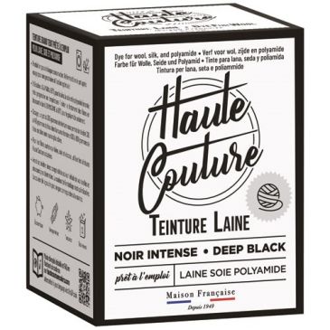 Teinture laine soie polyamide haute couture - noir - 300 g