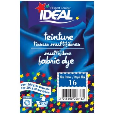 Teinture Idéal multifibres sachet 15g bleu France