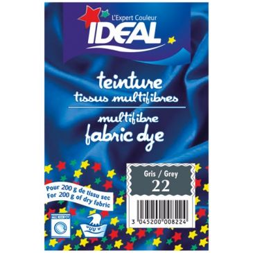 Teinture  multifibres - gris- sachet de 15 g 