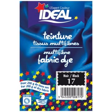 Teinture pour tissu multifibres - 15 g - noir