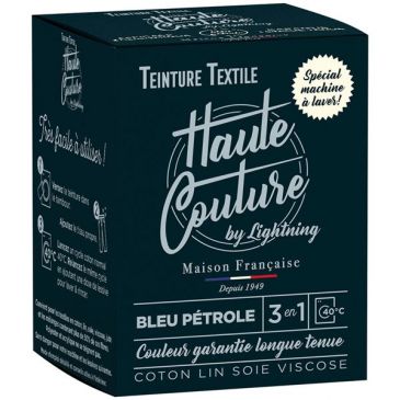 Teinture textile haute couture - bleu pétrole  - 350 g