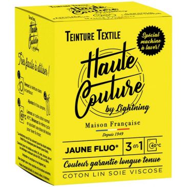 Teinture textile haute couture - jaune fluo - 350 g