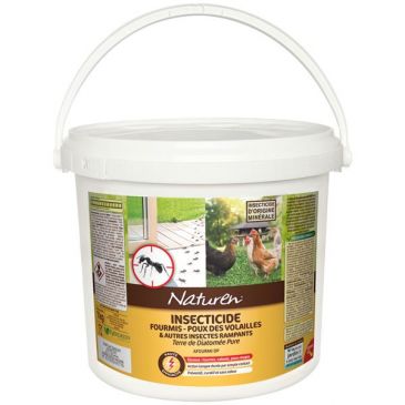Terre de diatomée pure homologué biocide  seau 1kg