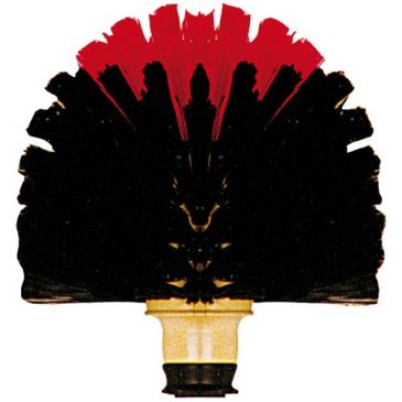 Tête de loup boule “PRO” - tête renforcée - Vinyle fleuré - rouge/noir