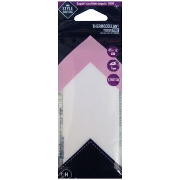 Thermocollant neutre 45x12cm tissus fins