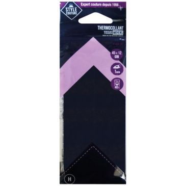 Thermocollant noir 45x12cm