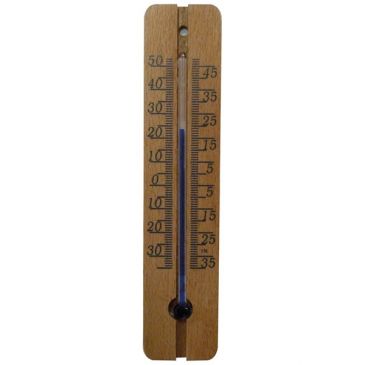 Thermomètre à alcool en bois