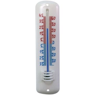 Thermomètre à alcool plastique blanc