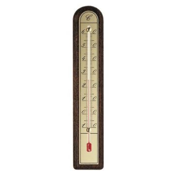 Thermomètre bois+pl.alu 260x50 bl.1430