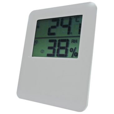 Thermomètre / hygromètre magnétique blanc