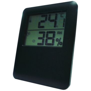 Thermomètre / hygrométre magnétique noir