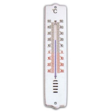 Thermomètre intérieur/extérieur plastique blanc