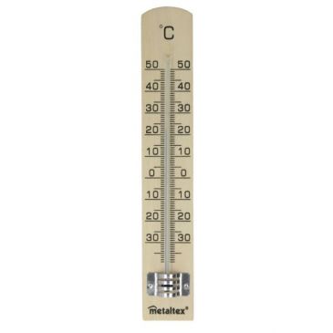 Thermomètre intérieur en hêtre