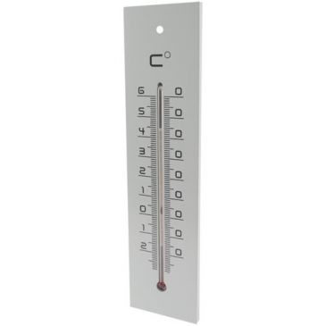 Thermometre medium bois gris 30 cm