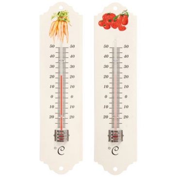 Thermomètre métal 20cm déco potager
