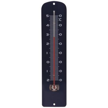 Thermomètre métal bleu roi 30cm