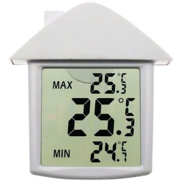 Thermometre mini maxi electronique fenetre et ventouse