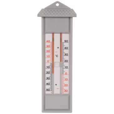 Thermomètre mini maxi sans mercure gris 23cm