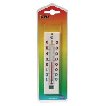 Thermomètre plasti.blan.138x35 bl.1435