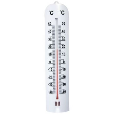 Thermomètre plastique 28cm blanc