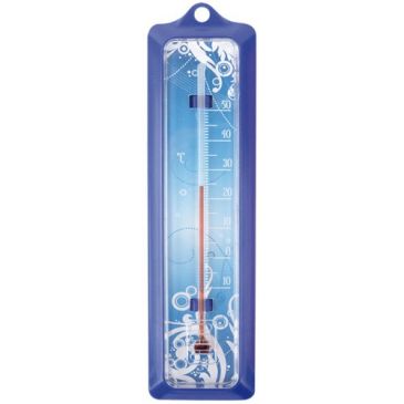 Thermometre plastique decor assortis 16 cm