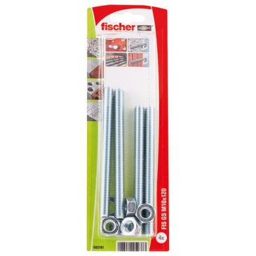 Tige filtée - FIS GS - M10 x 120 K - lot de 4 
