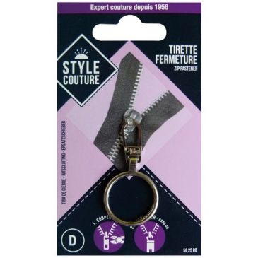 Tirette de fermeture à glissiére