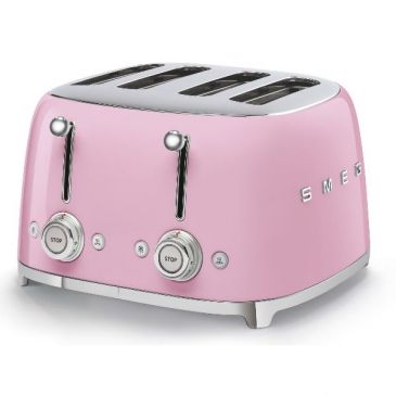 Toaster 4 tranches Rose - Années 50 - TSF03PKEU