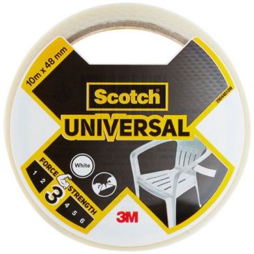 Toile de réparation - Universal - force moyenne - 48 mm x 10 m - blanc