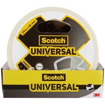 Toile de réparation - Universal - force moyenne - 48 mm x 25 m - blanc