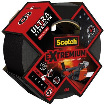 Toile de réparation - Extrenium - Ultra forte - 48 mm x 10 m - noir