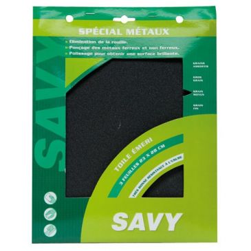 Toile émeri moyen par 3 Savy A