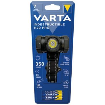 Lampe frontale - Indestructible H20 Pro - 3 piles LR03 - noir
