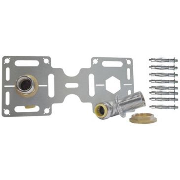 Kit platine de raccordement de douche Toutub pour cloison plaque de plâtre 