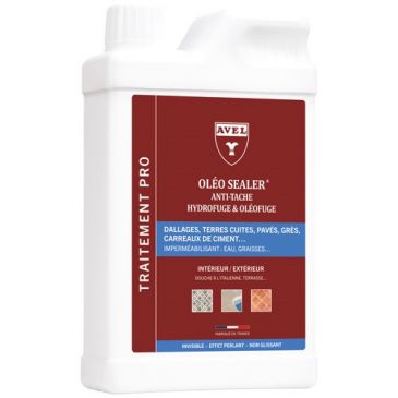 Traitement oléofuge imperméabilisant dallage intérieur et extérieur 1 L