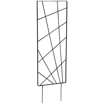Treillis à piquer mandala 30x100cm anthracite