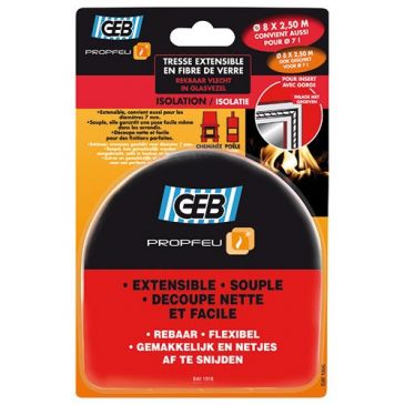 Tresse fibre verre extensible Ø 8 mm x 2.5 m