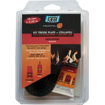 Tresse fibre verre plate kit Ø 10 mm x 2.5 m tube collafeu