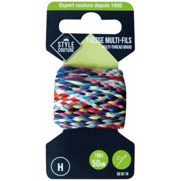 Tresse multi-fils coton 198 aiguillees x 50cm