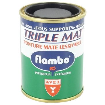 Triple mat peinture Flambo 100ml blanc