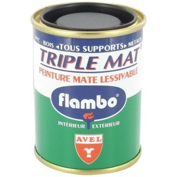 Triple mat peinture Flambo 100ml noir