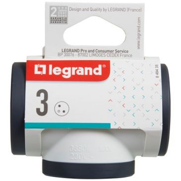 Triplite 3x2P+T premium prises latérales blanc/noir