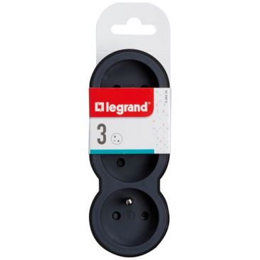 Triplite FB 3x2P+T standard prises frontales noir