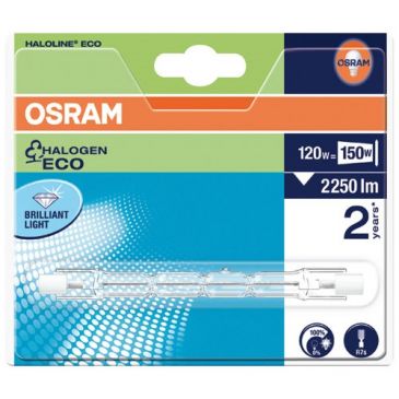 Tube halogène - R7S - 118 mm - 120W - 230 V - 3000 K - 2245 lm