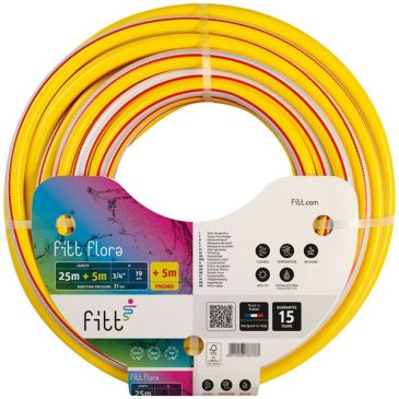 Tuyau Flora jaune diam.19mm 25m + 5m gratuits