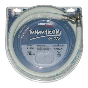 Tuyau gaz ville à visser - 1,5 m