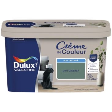 Peinture 2.5 L Crème de Couleur Mat - Vert Céladon